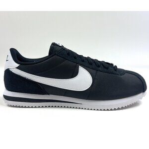 Nike Cortez TXT Textile Mens 9 Black White Sneakers Shoes Athletic HF0263-001
